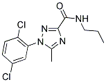 1-(2,5-DICHLOROPHENYL)-5-METHYL-N-PROPYL-1H-1,2,4-TRIAZOLE-3-CARBOXAMIDE 结构式