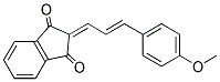 2-(3-(4-METHOXYPHENYL)PROP-2-ENYLIDENE)INDANE-1,3-DIONE 结构式