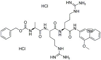 CBZ-L-ALA-ARG-ARG-4-METHOXY-BETA-NAPHTHYLAMIDE 2HCL 结构式