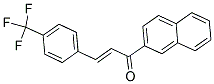 1-(2-NAPHTHYL)-3-[4-(TRIFLUOROMETHYL)PHENYL]PROP-2-EN-1-ONE 结构式