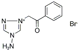 2-(4-Amino-4H-1,2,4-triazol-1-ium-1-yl)-1-phenylethan-1-one bromide 结构式