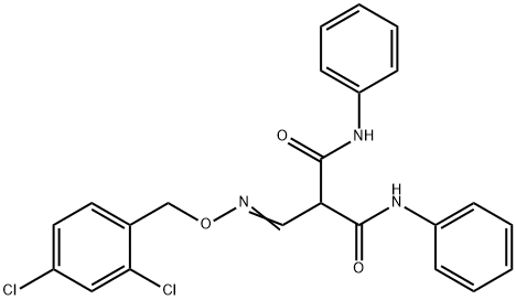 2-(([(2,4-DICHLOROBENZYL)OXY]IMINO)METHYL)-N1,N3-DIPHENYLMALONAMIDE 结构式