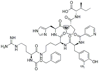 CGP 42112A, [3-(125I)-TYR] 结构式