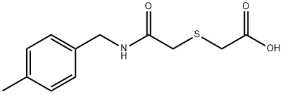 2-((2-[(4-METHYLBENZYL)AMINO]-2-OXOETHYL)SULFANYL)ACETIC ACID 结构式