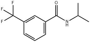 N-ISOPROPYL-3-(TRIFLUOROMETHYL)BENZENECARBOXAMIDE 结构式