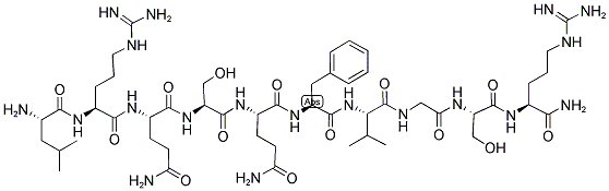 LEU-ARG-GLN-SER-GLN-PHE-VAL-GLY-SER-ARG-NH2 结构式