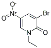 3-BROMO-1-ETHYL-5-NITROPYRIDIN-2(1H)-ONE 结构式