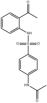N-(4-[(2-ACETYLANILINO)SULFONYL]PHENYL)ACETAMIDE 结构式
