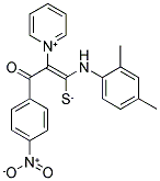 1-(2,4-DIMETHYLANILINO)-3-(4-NITROPHENYL)-3-OXO-2-PYRIDINIUM-1-YLPROP-1-ENE-1-THIOLATE 结构式