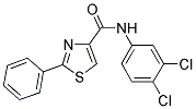 N-(3,4-DICHLOROPHENYL)-2-PHENYL-1,3-THIAZOLE-4-CARBOXAMIDE 结构式