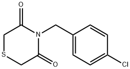 4-(4-CHLOROBENZYL)-3,5-THIOMORPHOLINEDIONE 结构式