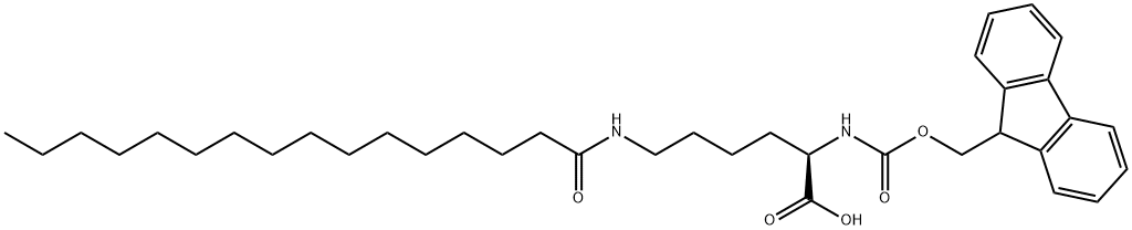 FMOC-LYS(PALMITOYL)-OH 结构式