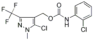 [5-CHLORO-1-METHYL-3-(TRIFLUOROMETHYL)-1H-PYRAZOL-4-YL]METHYL N-(2-CHLOROPHENYL)CARBAMATE 结构式