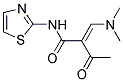 2-ACETYL-3-(DIMETHYLAMINO)-N-(1,3-THIAZOL-2-YL)ACRYLAMIDE 结构式