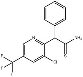 2-[3-CHLORO-5-(TRIFLUOROMETHYL)-2-PYRIDINYL]-2-PHENYLETHANETHIOAMIDE 结构式