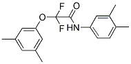 2-(3,5-DIMETHYLPHENOXY)-N-(3,4-DIMETHYLPHENYL)-2,2-DIFLUOROACETAMIDE 结构式