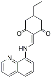 5-ETHYL-2-((8-QUINOLYLAMINO)METHYLENE)CYCLOHEXANE-1,3-DIONE 结构式