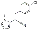 3-(4-CHLOROPHENYL)-2-(1-METHYL-1H-PYRROL-2-YL)ACRYLONITRILE 结构式