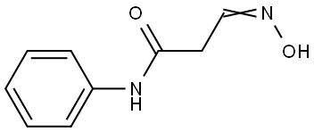 3-(Hydroxyimino)-N-phenylpropanamide 结构式