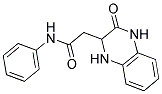 2-(3-OXO-1,2,3,4-TETRAHYDRO-QUINOXALIN-2-YL)-N-PHENYL-ACETAMIDE 结构式