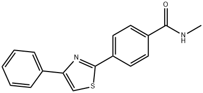 N-METHYL-4-(4-PHENYL-1,3-THIAZOL-2-YL)BENZENECARBOXAMIDE 结构式