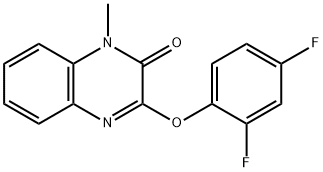 3-(2,4-DIFLUOROPHENOXY)-1-METHYL-2(1H)-QUINOXALINONE 结构式