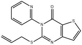 2-(ALLYLSULFANYL)-3-(2-PYRIDINYL)THIENO[3,2-D]PYRIMIDIN-4(3H)-ONE 结构式