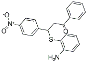 3-[(2-AMINOPHENYL)THIO]-3-(4-NITROPHENYL)-1-PHENYLPROPAN-1-ONE 结构式