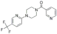 3-PYRIDYL 4-(5-(TRIFLUOROMETHYL)(2-PYRIDYL))PIPERAZINYL KETONE 结构式