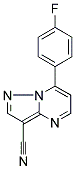 7-(4-FLUOROPHENYL)PYRAZOLO[1,5-A]PYRIMIDINE-3-CARBONITRILE 结构式