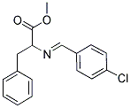 METHYL 2-([(4-CHLOROPHENYL)METHYLENE]AMINO)-3-PHENYLPROPANOATE 结构式