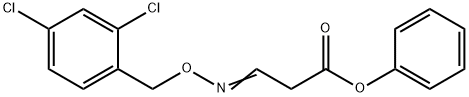 PHENYL 3-([(2,4-DICHLOROBENZYL)OXY]IMINO)PROPANOATE 结构式