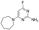 2-AMINO-4-HEXAMETHYLENIMINO-6-FLUOROPYRIMIDINE 结构式