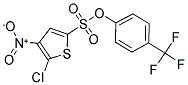 4-(TRIFLUOROMETHYL)PHENYL 5-CHLORO-4-NITROTHIOPHENE-2-SULFONATE 结构式