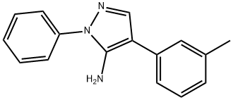 2-PHENYL-4-M-TOLYL-2H-PYRAZOL-3-YLAMINE 结构式