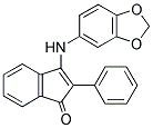 3-(Benzo[3,4-d]1,3-dioxolen-5-ylamino)-2-phenylinden-1-one 结构式