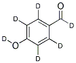 4-HYDROXYBENZALDEHYDE-D6 结构式