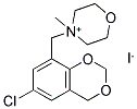 4-[(6-CHLORO-4H-1,3-BENZODIOXIN-8-YL)METHYL]-4-METHYL-1,4-OXAZINAN-4-IUM IODIDE 结构式