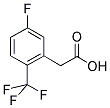 5-FLUORO-2-(TRIFLUOROMETHYL)PHENYLACETIC ACID 结构式