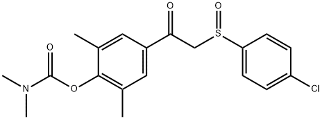 4-(2-[(4-CHLOROPHENYL)SULFINYL]ACETYL)-2,6-DIMETHYLPHENYL N,N-DIMETHYLCARBAMATE 结构式