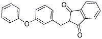 2-((3-PHENOXYPHENYL)METHYL)INDANE-1,3-DIONE 结构式