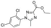 Ethyl 1-(2,4-dichlorophenyl)-5-methyl-1H-1,2,4-triazole-3-carboxylate 结构式