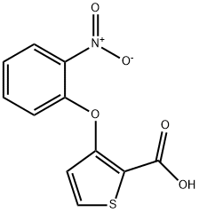 3-(2-硝基苯氧基)噻吩-2-羧酸 结构式