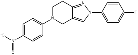 2-(4-FLUOROPHENYL)-5-(4-NITROPHENYL)-4,5,6,7-TETRAHYDRO-2H-PYRAZOLO[4,3-C]PYRIDINE