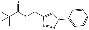 (1-Phenyl-1H-1,2,3-triazol-4-yl)methyl pivalate 结构式