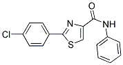 2-(4-Chlorophenyl)-N-phenyl-1,3-thiazole-4-carboxamide 结构式