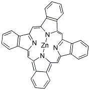 ZINC 29H,31H-TETRABENZO[B,G,L,Q]PORPHINE 结构式