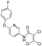 N1-[6-(4-FLUOROPHENOXY)-3-PYRIDYL]-2,3,3-TRICHLOROACRYLAMIDE 结构式
