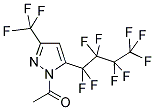 1-ACETYL-5-(NONAFLUORO-1-BUTYL)-3-(TRIFLUOROMETHYL)PYRAZOLE 结构式