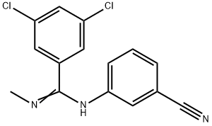 3,5-DICHLORO-N-(3-CYANOPHENYL)-N'-METHYLBENZENECARBOXIMIDAMIDE 结构式